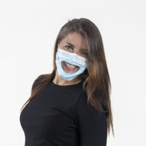 Transparente Medizinische Gesichtsmaske | Typ II | Mit Ohrenband