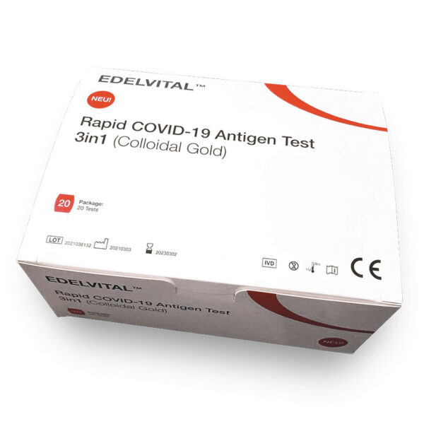 ANBIO EDELVITAL Rapid COVID-19 Antigen Schnelltest 3in1 | Colloidal Gold